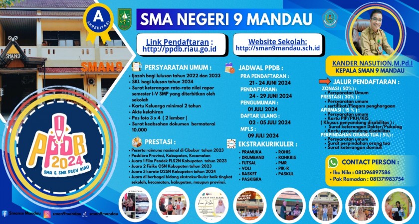 INFO PENERIMAAN PESERTA DIDIK BARU TAHUN 2024